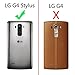 LG G Stylo Case,LG G4 Stylus Case,Aomax Premium Silicone Hybrid Hard Armor Defender Dual Layer Protection Metal Texture Shockproof Protective Cover Case For LG G4 Stylus / G Stylo / LS770 VLS Red