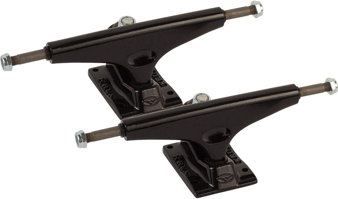 Krux skateboarding Trucks (Set of 2) Black, 8.25