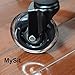 MySit Stem 10mm Caster Wheels,Ikea Casters, 3