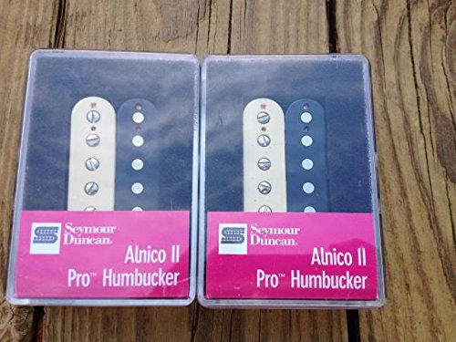 Seymour Duncan APH-1 Alnico II Pro Neck & Bridge Pickup Set Zebra Humbucker