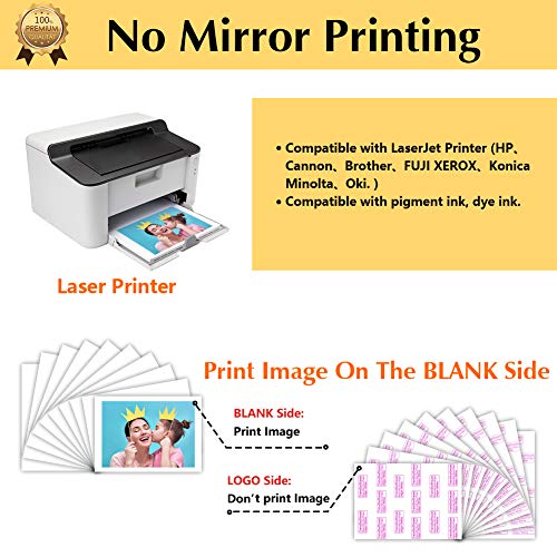 TransOurDream Water Slide Decal Paper for Laser Printer WHITE (20 ...