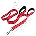 Uarter Nylon Dog Leash Extra Long 6ft Lead with 2 Dual Traffic Padded Handle Pet Leash