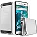 Circlemalls 2 Pieces Slim Hybrid Shockproof Protective Phone Case Cover and Stylus Pen Compatible for [Sony Xperia XA Ultra], with [Premium Screen Protector]-Silver