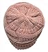 Thick Soft Knit Oversized Beanie Cap Hat - India Pink