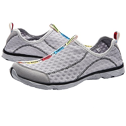 ALEADER Men's Mesh Slip On Water Shoes Gray 11 D(M) US Pricepulse