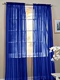 Elegant Comfort® 2 Piece Solid Sheer 60