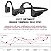 Bone Conduction Bluetooth Headphones Sweatproof Sports Driving HiFi Stereo Earbuds Earphones Wireless Headset Built-in Mic and Noise Cancellation for iPhone Android