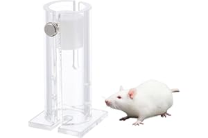 POPETPOP Mouse Restrainer for Research- Acrylic Transparent Laboratory Cages Restrainer for 15-35 Gram Mice (Random Screw Style)