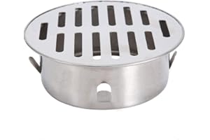 Stainless Steel Floor Drain Cover, Round Anti Blocking Round Grate Cover, Balcony Snap-in Drain Strainers for Bathroom, Kitch