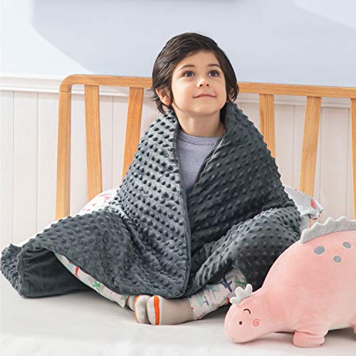 Bedsure Weighted Blanket for Kids with Removable Duvet Cover (41×60