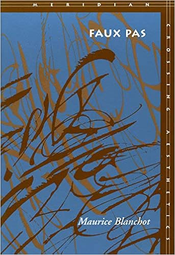 Amazon Com Faux Pas 9780804729352 Maurice Blanchot Charlotte Mandell Books