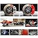 MGP Caliper Covers 10119SEDGRD 'EDGE' Explored Caliper Cover with Red Powder Coat Finish and Silver Characters, (Set of 4)