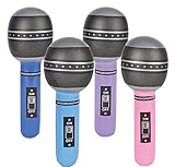 Rhode Island Novelty 10.5 Inch Microphone Inflates Package of 12