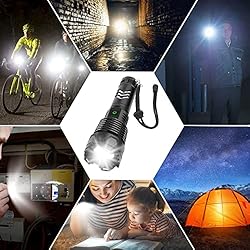 Rechargeable LED Flashlights High Lumens, 120000