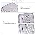 BUBM Travel Organizer, Cable Bag/USB Drive Shuttle Case/Electronics Accessory Organizer-Grey