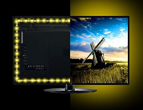 LED Strip Lights with Remote WYNK USB Back Light Fixture DIY 5050RGB Flexible 1.54M 46LED Color Changing Full Kit + 4 Connector + Remote Controller for Computer/TV/Home/Kitchen/Christmas Decorative