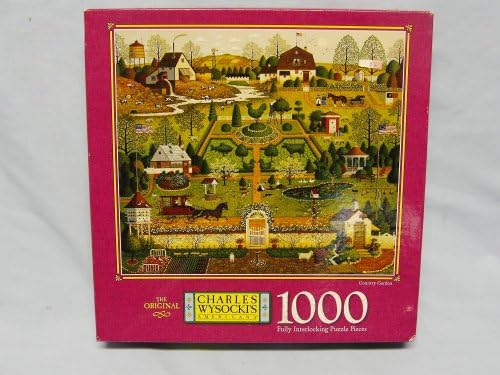 Charles Wysocki 1000 Piece Jigsaw Puzzle Titled, Country Garden