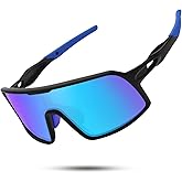 SEKKAF Polarized Sports Sunglasses for Men and Women Cycling Glasses UV Protection Goggles for Mountain Bike Running Fishing