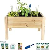 Hortalia Maceto Wood - Huerto Urbano Maceta de Cultivo, 60.50 x 30 ...