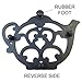 Teapot Cast Iron Trivet for Hot Pots & Kitchen & Dining Table, Gift for Home, Metal Wall Art & Home Decor, 2 or More for Set, Black, 8 by 6.1 Inches
