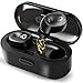 QQcute True Wireless Earbuds Bluetooth 4.1 Headphones Hands Free Call in-Ear Sport Earphones Headset with Charging Case, Built-in Microphone