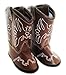 DollsHobbiesNmore Brown Leather Western Cowgirl Boots with Tassels Compatible with American Girl Dolls
