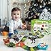 HOMOFY 157PCS Dinosaur Toys Race Car Flexible Track Sets, 1 Turntable, 2 Slopes,3 Dinosaurs, 2 Dinosaurs Car, Playset Toys for 3 4 5 6 7 Years Old Girls Boys Kids Toddlers Gifts