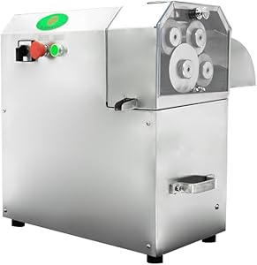 4 Rollers Sugarcane Juice Extractor Electric Portable Sugar Cane Juicer Commercial Stainless Steel Cane Grind Press Machine 110V