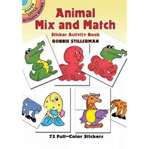 Animal Mix and Match Sticker Activity Book (Dover Little Activity Books)
