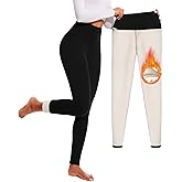 FULLSOFT Thick Fleece Lined Leggings for Women – High Waisted Winter Thermal Warm Yoga Pants Workout Tummy Control Leggings