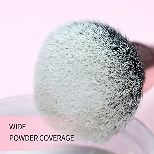 Contour Makeup Brush, Double Ended Bronzer Brush Foundation Makeup Brushes for Blending Liquid Powder Concealer Cream Cosmetics Blush Contour Brush