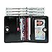 Itslife Women's Rfid Blocking Small Compact Bifold Leather Pocket Wallet Ladies Mini Purse with id Window (Black)