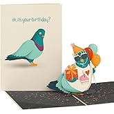 Lovepop Birthday Pop-Up Card for Her and Him - 3D Greeting Cards for Boys, Girls, Men, Women - ‘That’s Coo’ Funny Pigeon - 5" x 7" Card - Blank Notecard and Envelope Included
