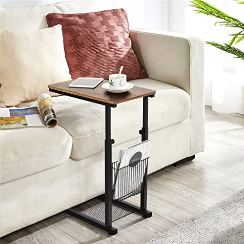 Wood Table with Open Shelving for Storage Modern Furniture for Living