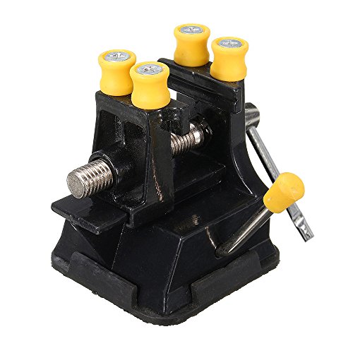 image for Yakamoz Mini Suction Vise Drill Press Vise Walnut Clamp Table Bench Vi