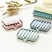 Soap Dish with Drain, Bar Soap Holder, Self Draining Waterfall Soap Tray for Shower Bathroom Kitchen Pack of 3