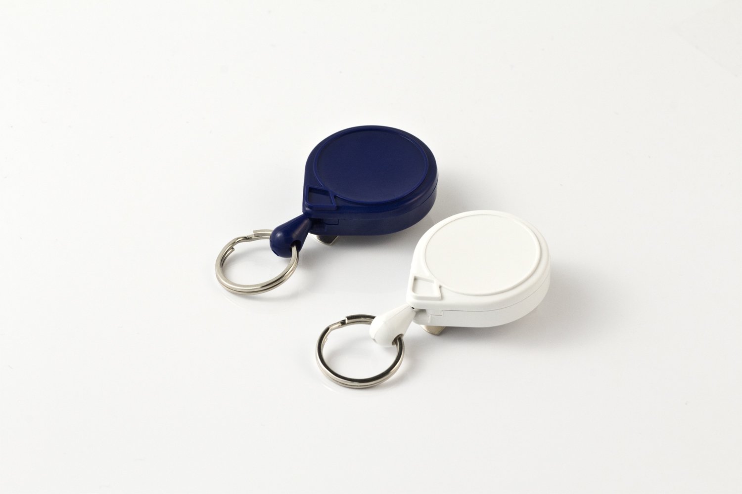 KEY-BAKTwin Pack with 36" Nylon Cord, Steel Belt Clip, Split Ring, Assorted Colors (0020-001)