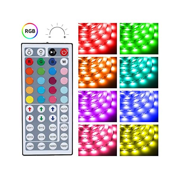 Lepro tira de luces LED de 65.6 pies, tiras LED RGB 5050 ultralargas