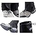 Azarxis Hiking Gaiters for Outdoor Camping Running Walking Backpacking Women Men Ankle Leg Guard Boot Legging Cover Snow Lightweight Waterproof Durable Wrap Mountain Hunting Climbing (Dark Grey, L)
