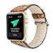 For Apple Watch Band,Voberry Premium Leather Replacement Strap for Apple Smart Watch 38mm (gold)