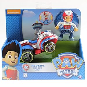 Paw-Patrol-Ryders-Cartoon-Action-Figure-Rescue-Atv-Vehicle-Kids-Children-New Paw Patrol Ryder's Cartoon Action Figure Rescue Atv Vehicle Kids Children New