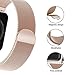 SICCIDEN Compatible with Apple Watch Band 38mm 40mm, Milanese Loop with Magnetic Clasp Stainless Steel Replacement Band Compatible with Apple Watch Series 4 Series 3 Series 2 Series 1, Champagne Gold