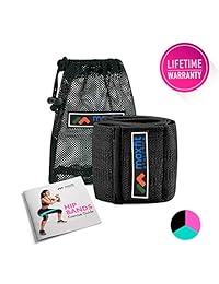 MAXFIT Athletica - Banda de resistencia a la cadera para mujer, banda de tela elástica antideslizante de alta calidad para piernas y glúteos, activa la fuerza esculpir tus glúteos, muslos y piernas