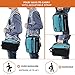 opux Insulated Lunch Box for Men Women Adult, Compact Lunch Bag for Kids Boy Girl Teen, Soft Lunch Cooler Bag for Work School, Leakproof Lunchbox Lunch Pail with Clip-on Buckle, Heather Sea Blue