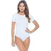 Natural Uniforms Short Sleeve Round Neck Body Suit-Breathable Cotton Stretch