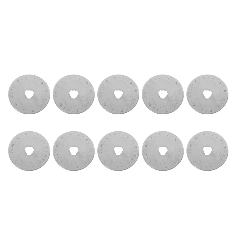 Cutter Replacement Blade, 45mm Rotary Cutter Blades 45mm Rotary Blades Portable Practical Blade for Paper for Cutting Fabric for Leather for Fiber for Carpet