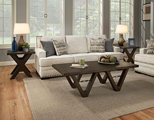 RevoluXion Barcelona Distressed Table (Coffee, Walnut)