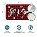 AVOIN Buffalo Plaid Let it Snow Decorative Doormat, 18 x 30 Inch Winter Christmas Holiday Non-Skid Floor Mat Switch Mat Indoor Outdoor Home Garden