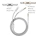 iPhone 7 Aux Adapter, DISDIM Aluminum [Anti-oxidation] Lightning Port to Audio Jack Cable with Male Extend 3.5mm Adapter Cord for iPhone 7 / 7 Plus / 8 / 8 Plus,iOS 11,Android Smartphone to Car Stereo