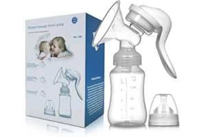 QISLOA Manual Breast Pump for Breastfeeding, Small Portable Manual Breast Milk Catcher Baby Feeding Pumps & Accessories
